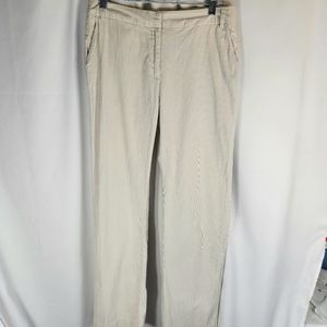 Van Heusen Tan & White Pinstripe Pants Size 4